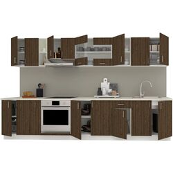 Bucatarie Haaus Karo V32 3.4m (Bronze Oak/White) Thumb