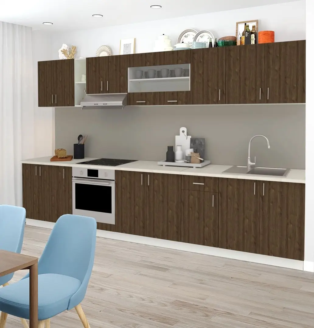 Bucatarie Haaus Karo V32 3.4m (Bronze Oak/White)