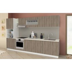 Bucatarie Haaus Karo V33 3.4m (Dark Sonoma Oak/White)