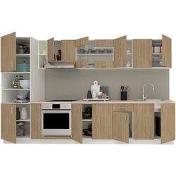 Кухня Haaus Karo V33 3.4м (Natural Wood/White) Thumb