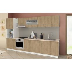 Кухня Haaus Karo V33 3.4м (Natural Wood/White)