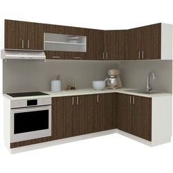 Кухня Haaus Karo V34 2.4x1.4м (Bronze Oak/White) Thumb