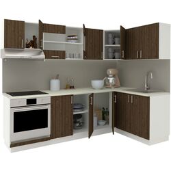 Кухня Haaus Karo V34 2.4x1.4м (Bronze Oak/White) Thumb