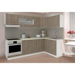 Кухня Haaus Karo V34 2.4x1.4м (Dark Sonoma Oak/White)