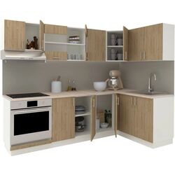 Кухня Haaus Karo V34 2.4x1.4м (Natural Wood/White) Thumb