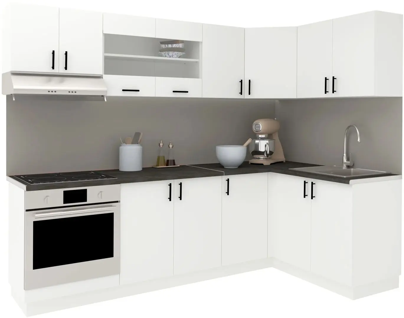 Кухня Haaus Karo V34 2.4x1.4м (White) - 2