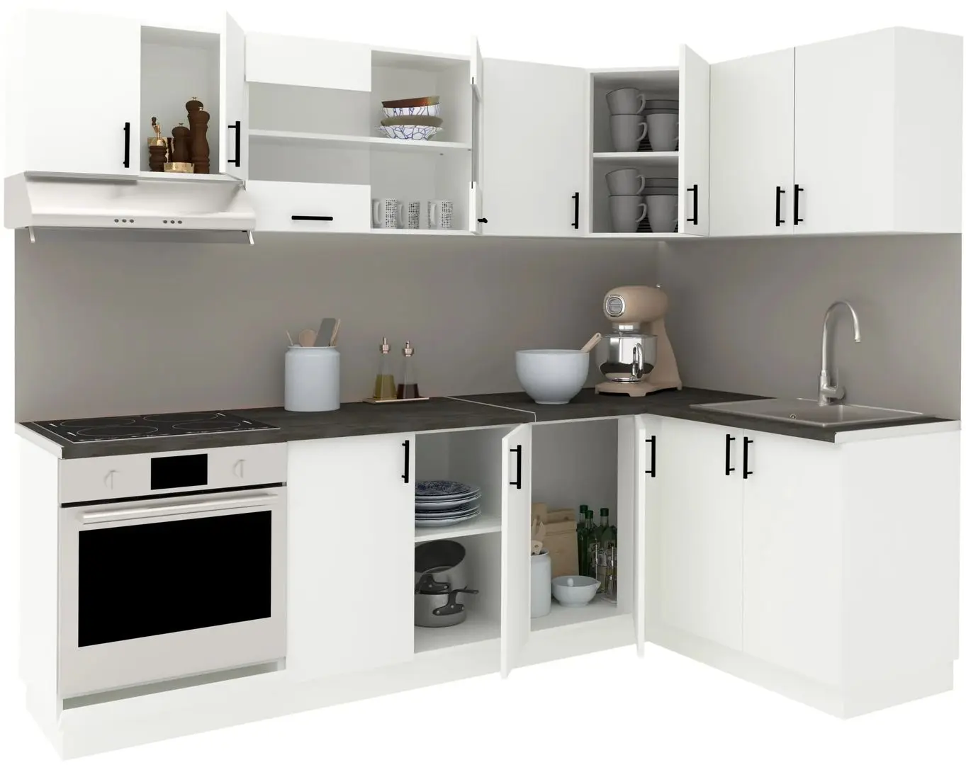 Кухня Haaus Karo V34 2.4x1.4м (White) - 3