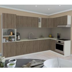 Кухня Haaus Karo V35 3.2x1.6м (Dark Sonoma Oak/White)