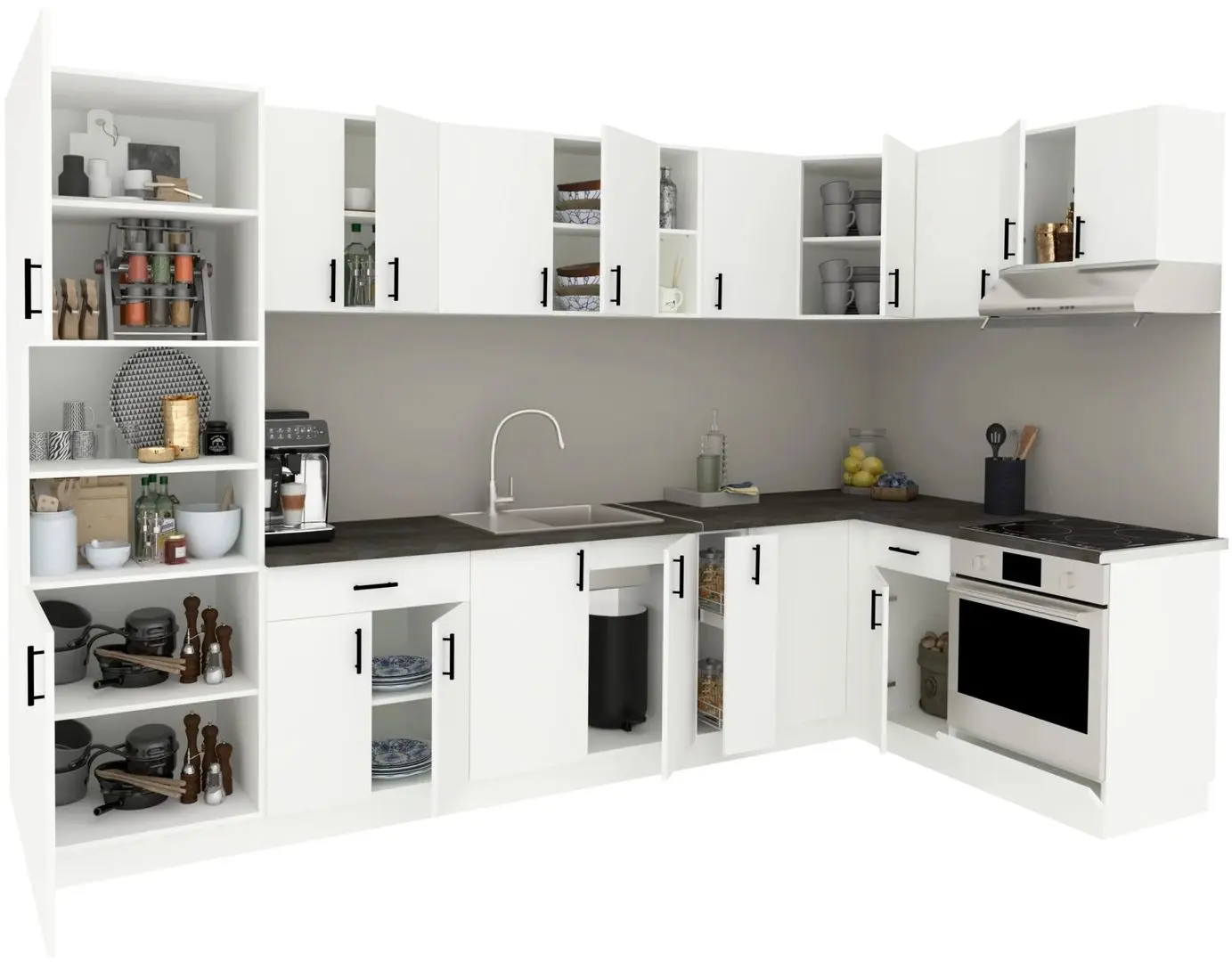 Кухня Haaus Karo V35 3.2x1.6м (White) - 3