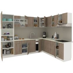 Bucatarie Haaus Karo V36 2.8x2.2m (Dark Sonoma Oak/White) Thumb