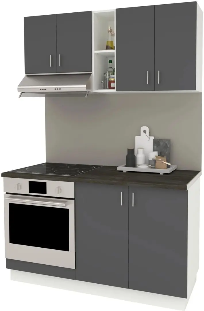 Bucatarie Haaus Karo V4 1.4m (Anthracite/White) - 2