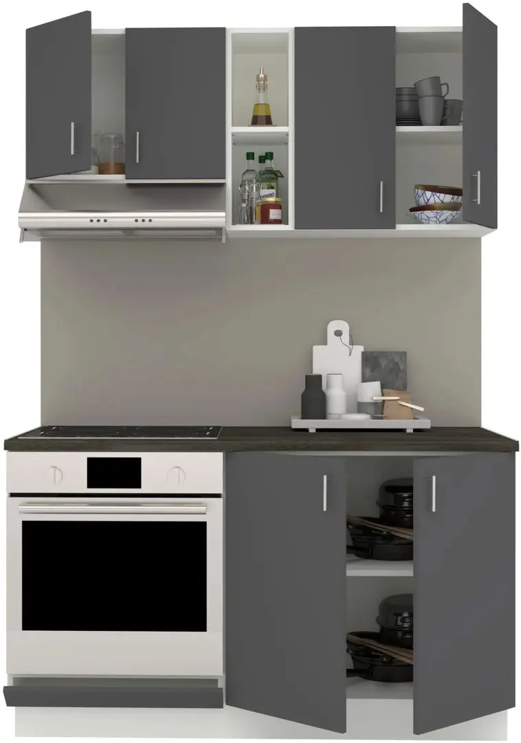 Bucatarie Haaus Karo V4 1.4m (Anthracite/White) - 3