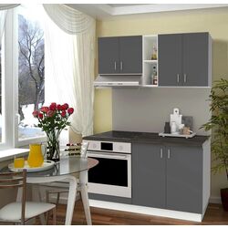 Bucatarie Haaus Karo V4 1.4m (Anthracite/White)