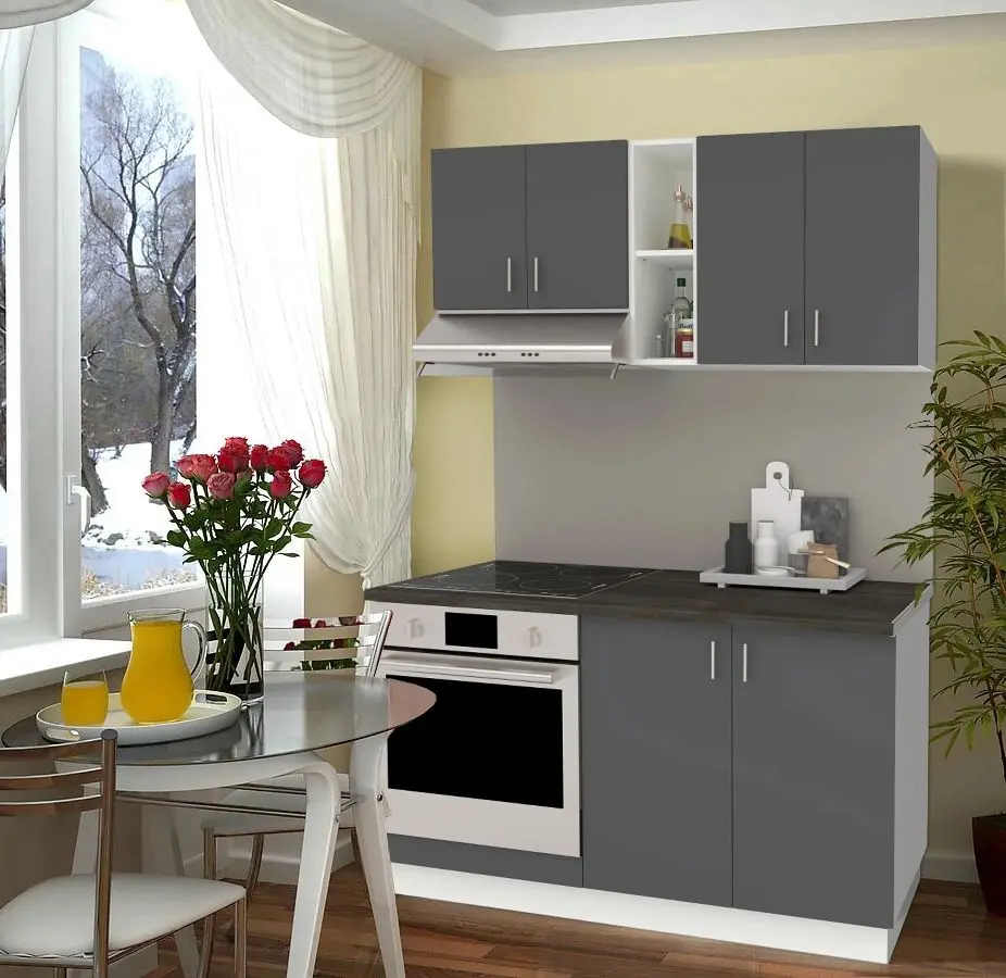 Bucatarie Haaus Karo V4 1.4m (Anthracite/White)