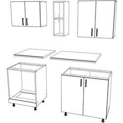 Bucatarie Haaus Karo V4 1.4m (Bronze Oak/White) Thumb