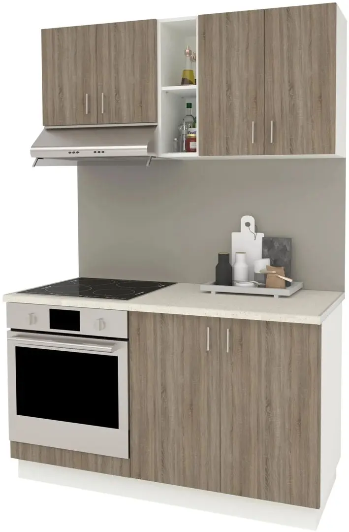 Кухня Haaus Karo V4 1.4м (Dark Sonoma Oak/White) - 2