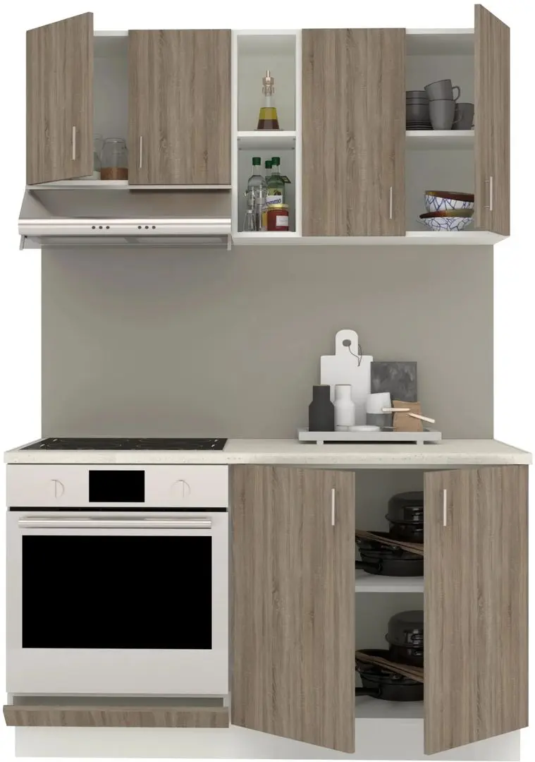 Кухня Haaus Karo V4 1.4м (Dark Sonoma Oak/White) - 3