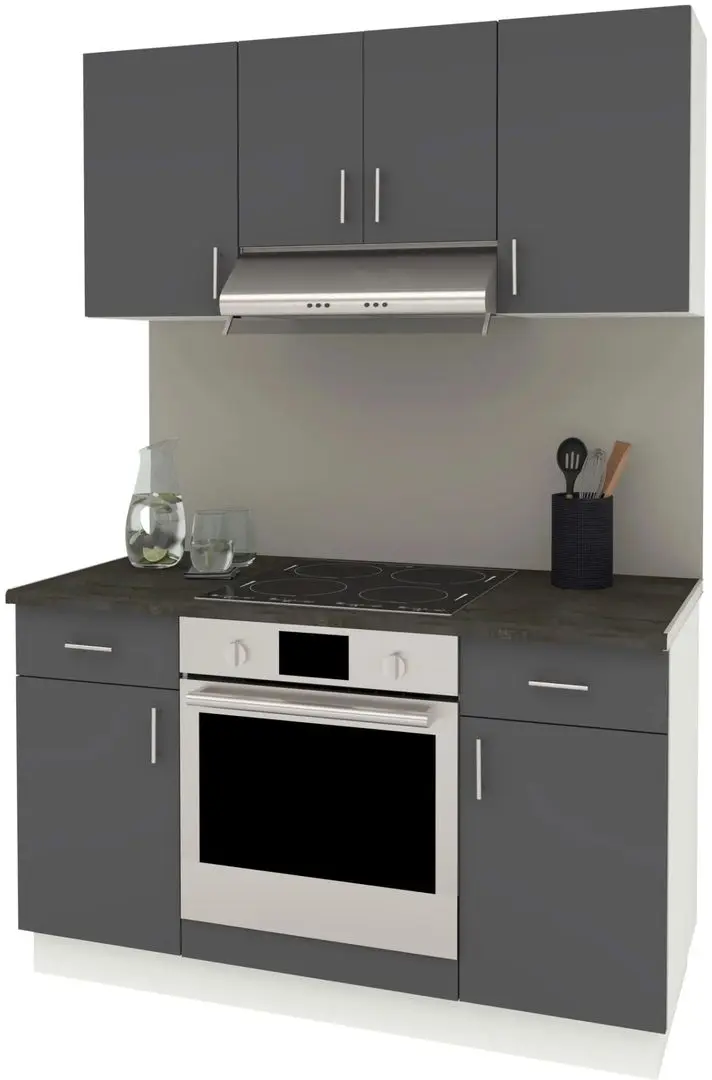 Bucatarie Haaus Karo V5 1.4m (Anthracite/White)