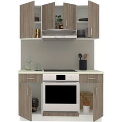 Bucatarie Haaus Karo V5 1.4m (Dark Sonoma Oak/White) Thumb