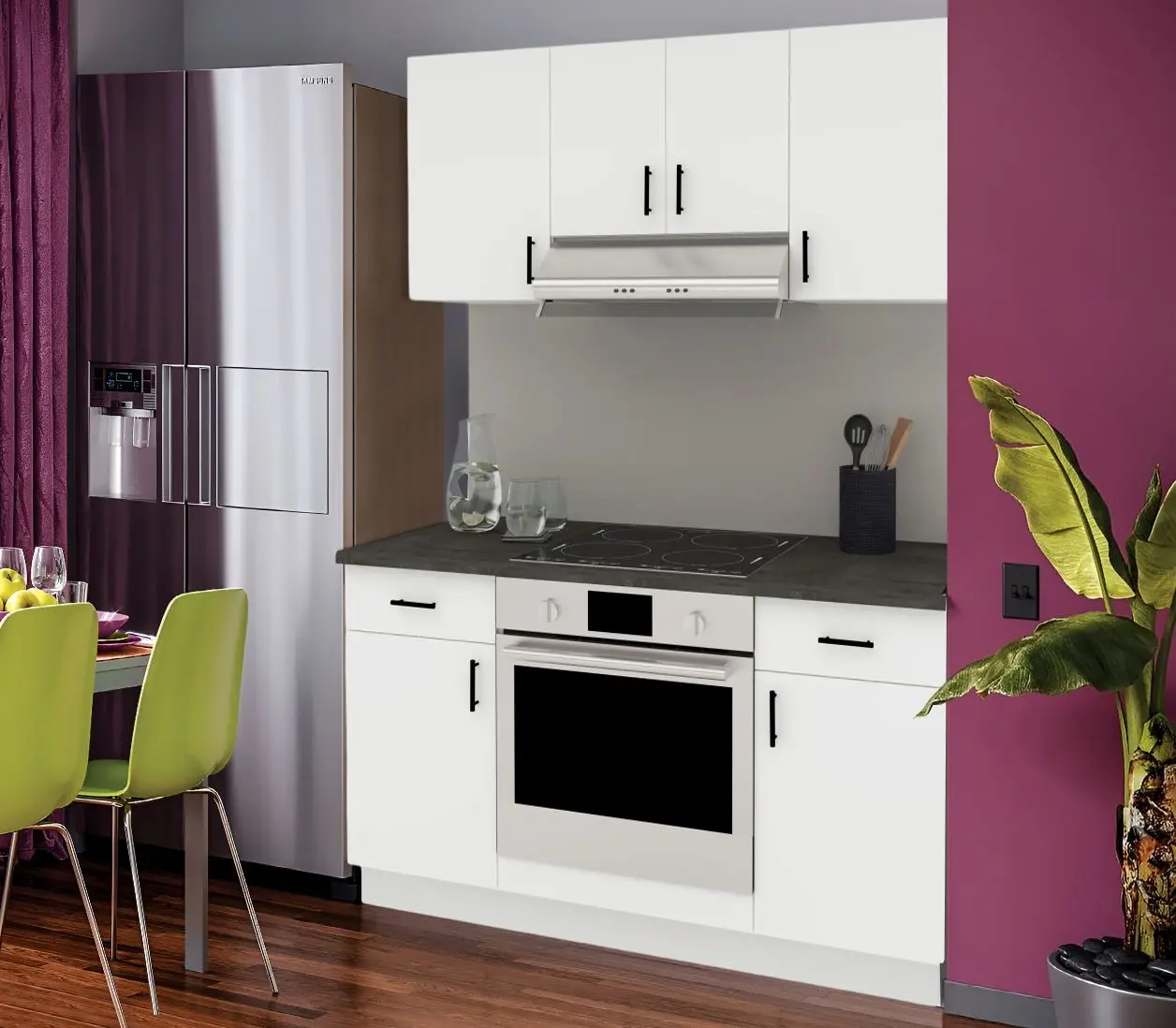 Bucatarie Haaus Karo V5 1.4m (White)