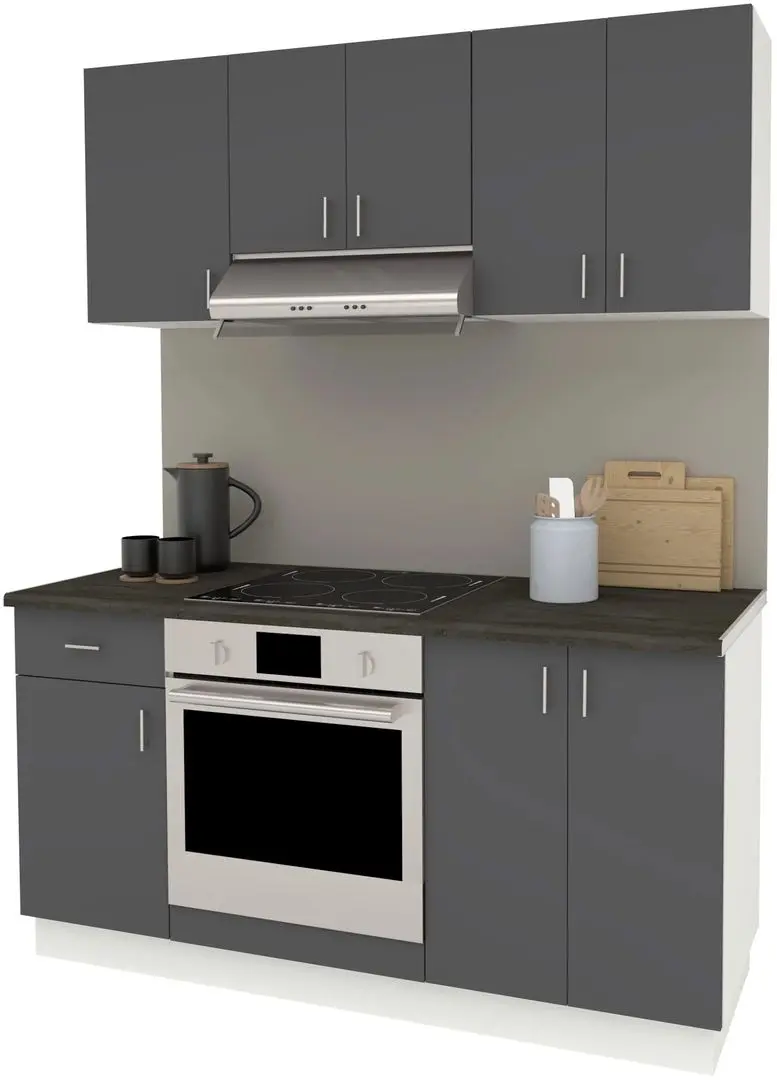 Bucatarie Haaus Karo V6 1.6m (Anthracite/White)