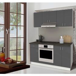 Bucatarie Haaus Karo V6 1.6m (Anthracite/White)