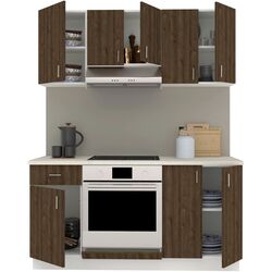 Bucatarie Haaus Karo V6 1.6m (Bronze Oak/White) Thumb