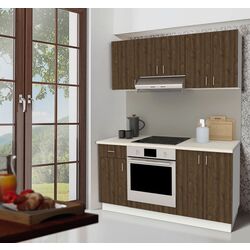 Bucatarie Haaus Karo V6 1.6m (Bronze Oak/White)