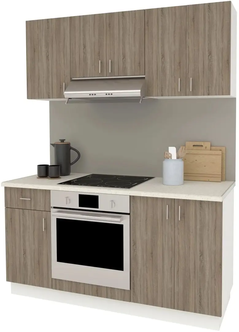 Кухня Haaus Karo V6 1.6м (Dark Sonoma Oak/White)