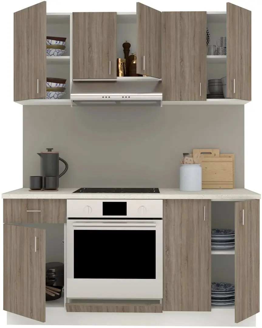 Кухня Haaus Karo V6 1.6м (Dark Sonoma Oak/White)