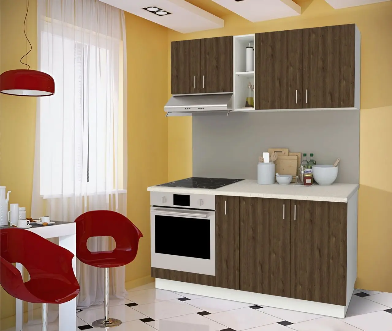 Кухня Haaus Karo V7 1.6м (Bronze Oak/White)