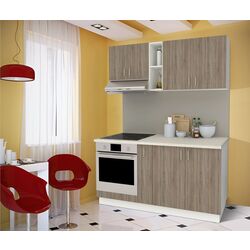 Bucatarie Haaus Karo V7 1.6m (Dark Sonoma Oak/White)