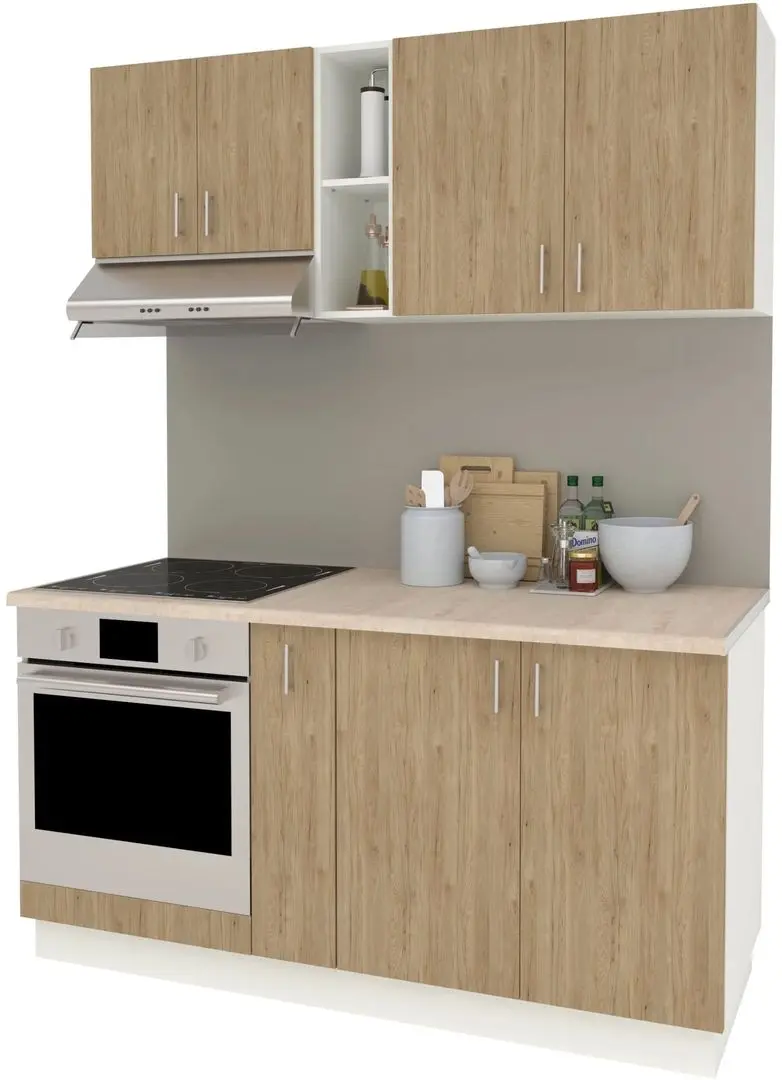 Кухня Haaus Karo V7 1.6м (Natural Wood/White)