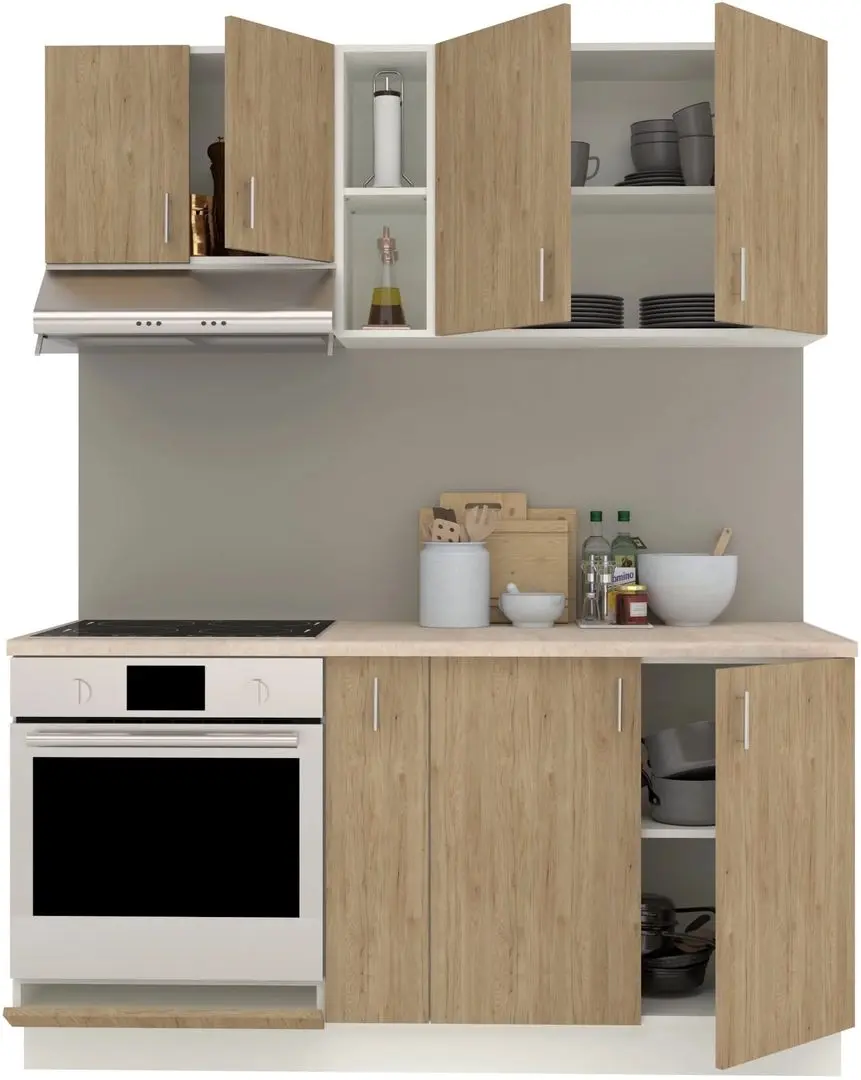 Кухня Haaus Karo V7 1.6м (Natural Wood/White)