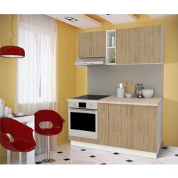 Bucatarie Haaus Karo V7 1.6m (Natural Wood/White)