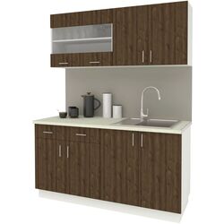 Bucatarie Haaus Karo V8 1.6m (Bronze Oak/White) Thumb