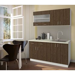 Bucatarie Haaus Karo V8 1.6m (Bronze Oak/White)