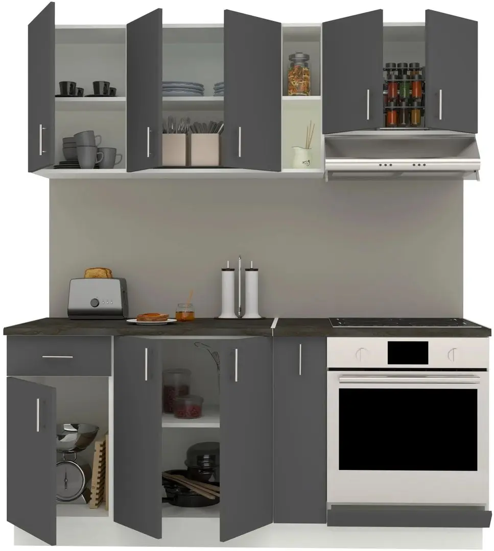Bucatarie Haaus Karo V9 1.8m (Anthracite/White) - 3