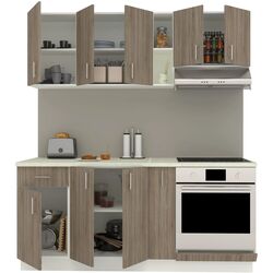 Bucatarie Haaus Karo V9 1.8m (Dark Sonoma Oak/White) Thumb