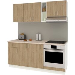 Bucatarie Haaus Karo V9 1.8m (Natural Wood/White) Thumb