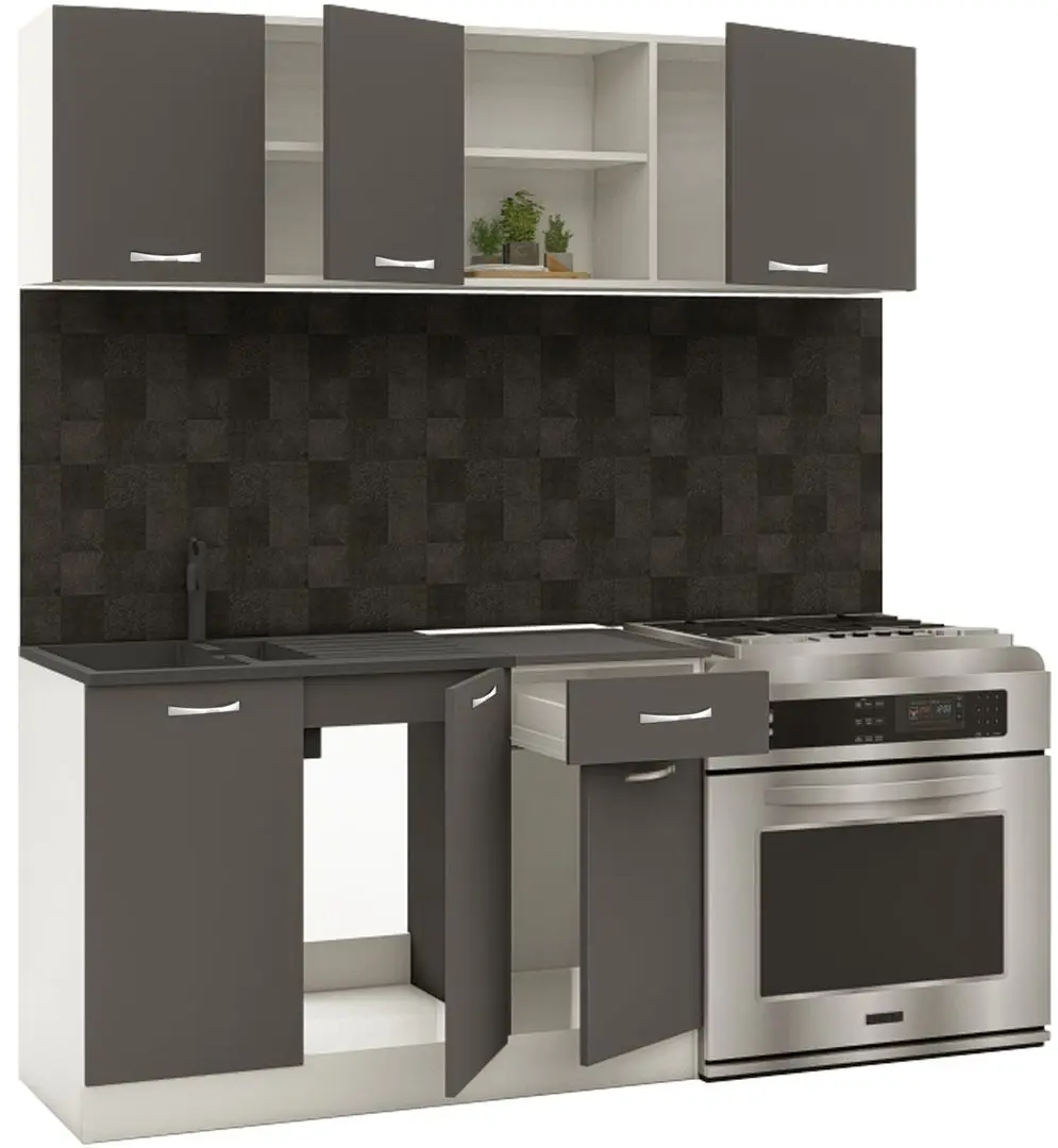 Bucatarie Haaus Kara 1.8m (White/Anthracite)