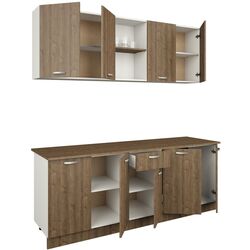 Кухня Haaus Nisa 2.0м (White/Bronze Oak) Thumb