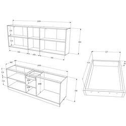 Bucatarie Haaus Nisa 2.0m (White/Elm Light) Thumb