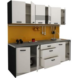 Bucatarie Haaus Lima 2.35m (White/White Gloss) Thumb