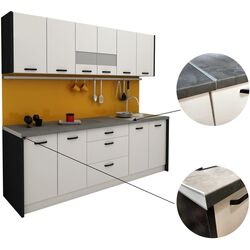 Bucatarie Haaus Lima 2.35m (White/White Gloss) Thumb