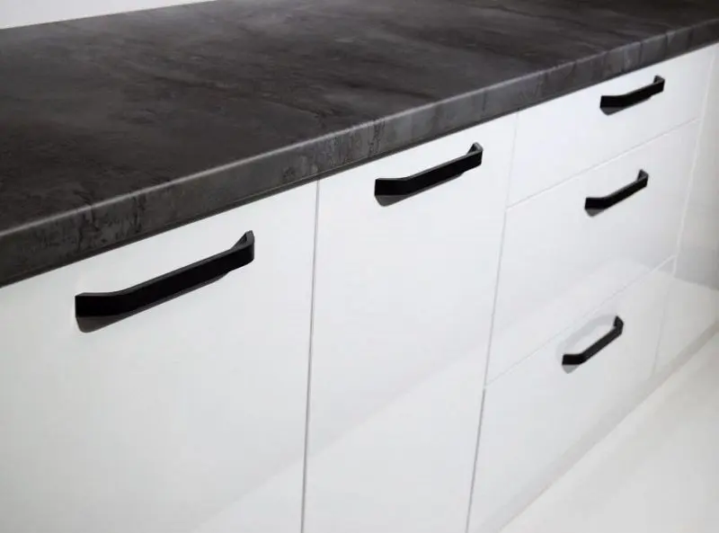 Bucatarie Haaus Lima 2.35m (White/White Gloss) - 6