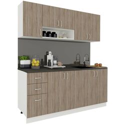 Bucatarie Haaus Parma 2.0m (Dark Sonoma Oak/White) Thumb