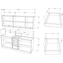 Bucatarie Haaus Riga 2.0m (White) Thumb