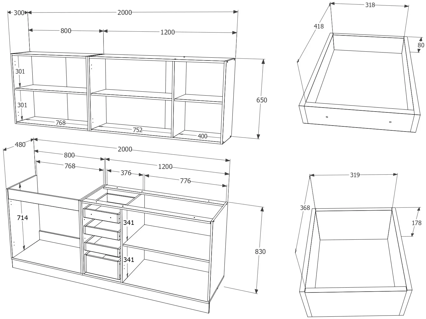 Bucatarie Haaus Riga 2.0m (White) - 5