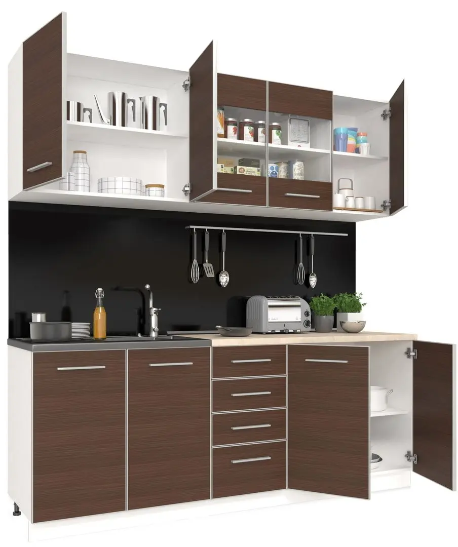 Bucatarie Haaus Riga 2.0m (White/Pine Dark) - 5